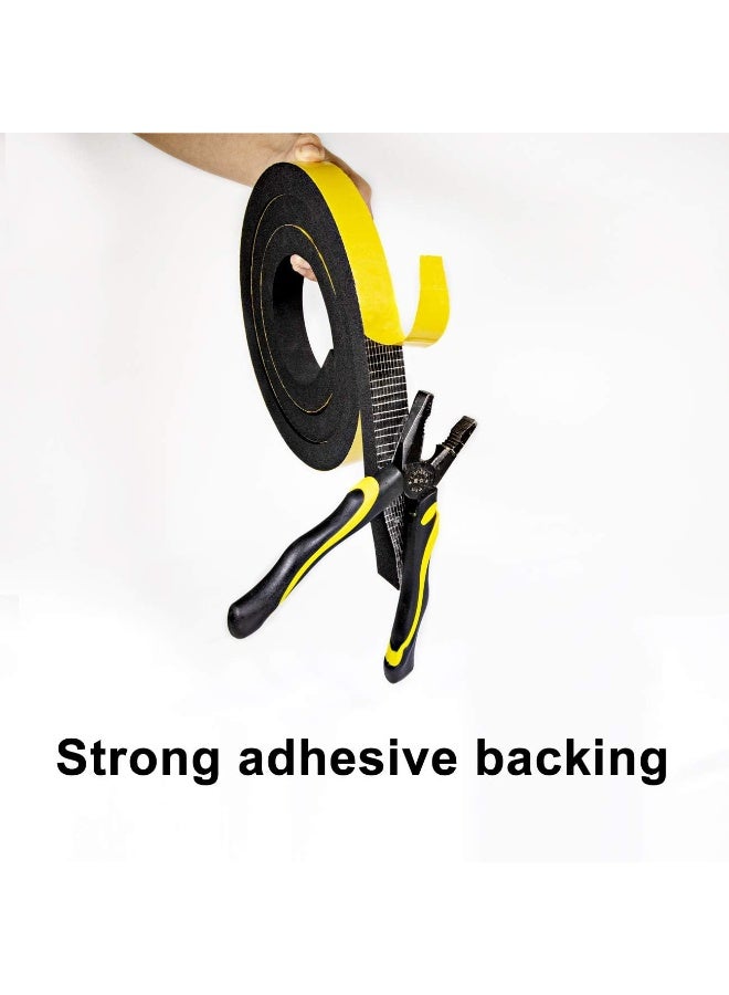 TORRAMI Foam Seal Tape 1 inch W x 3/4 inch T x 6.5 Ft Length, High Density Foam Weather Strip Neoprene Stripping with Adhesive - Image 5
